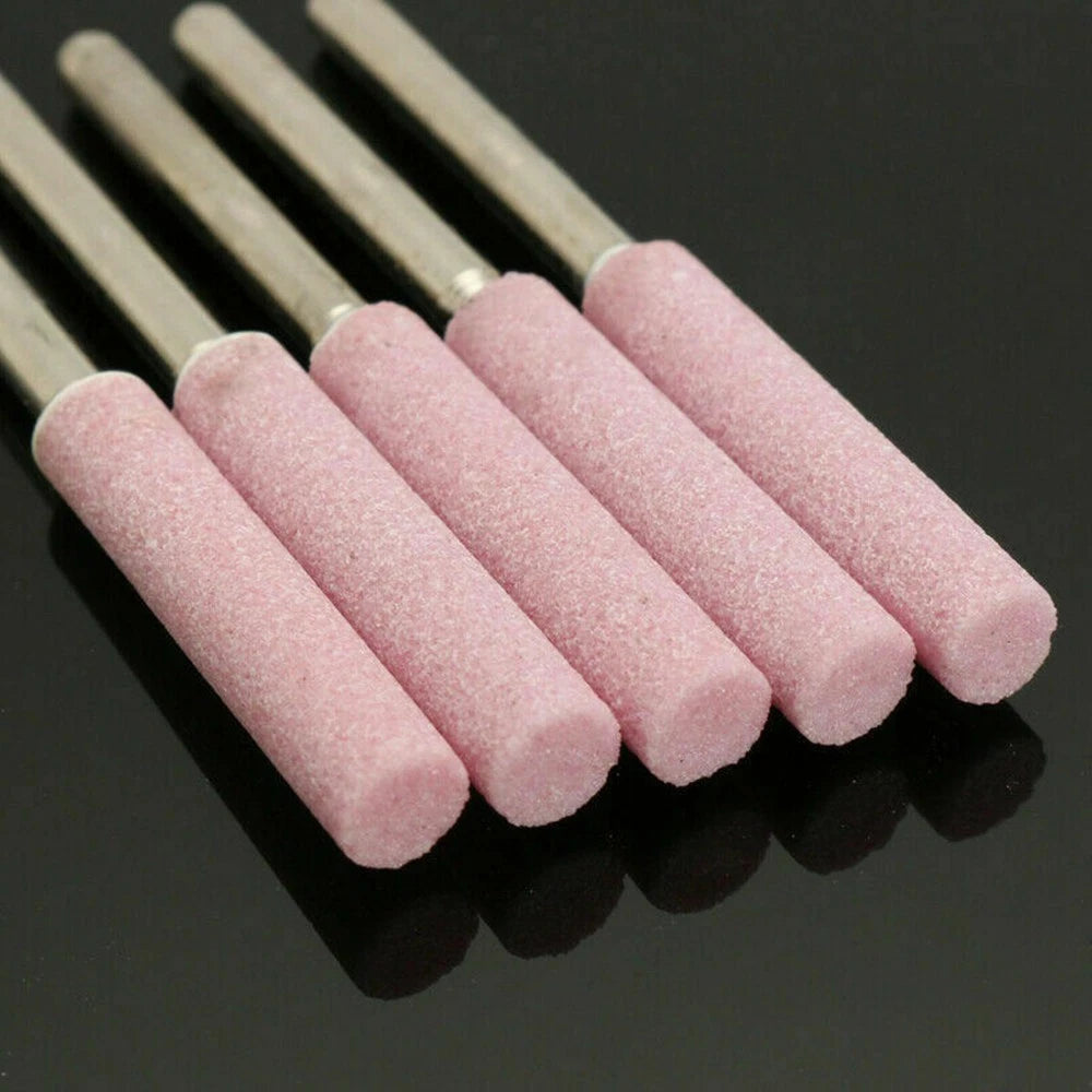 5 Pack Chainsaw Sharpener Burr Grinding Stone for Various Chainsaws