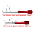 Adjustable Foot Side Stand Support Leg Kickstand for Motorcycle (Silver)