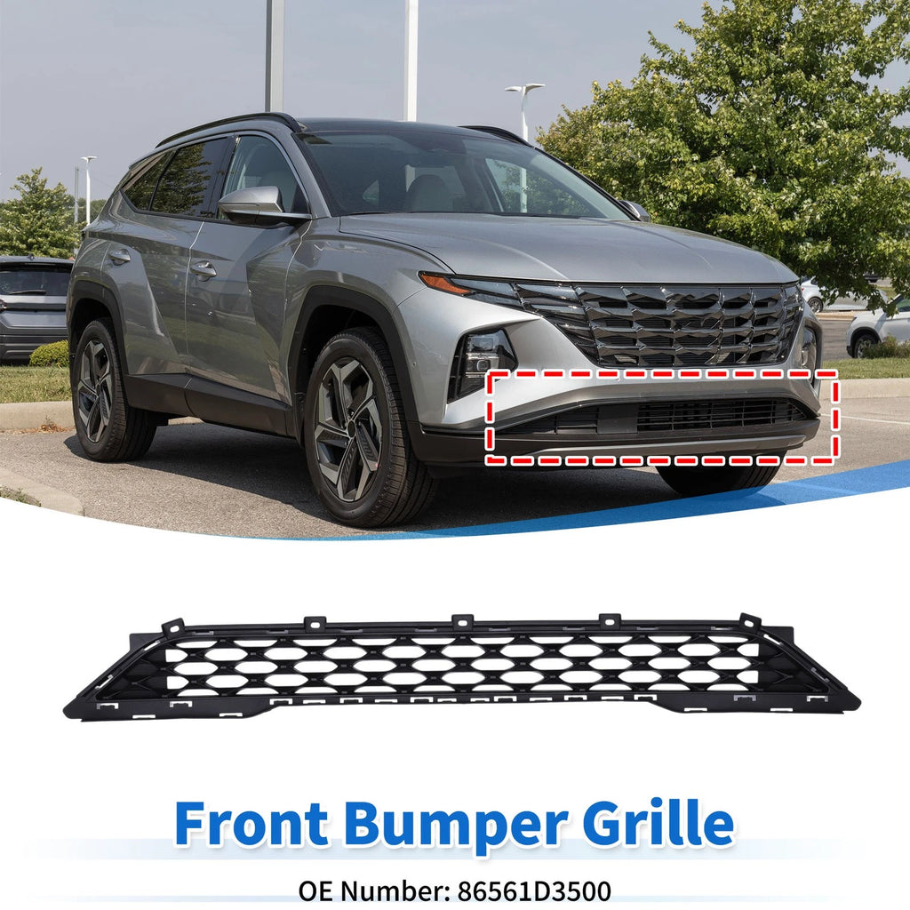 Lower Grille Front Bumper Grille Replacement for Hyundai Tucson (2019–2021)