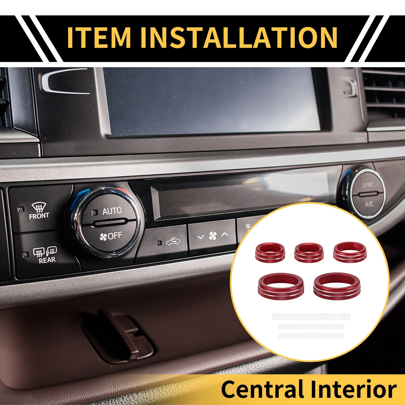 Air Conditioner Volume Switch Knob Cover Ring Replacement for Ford Maverick (2022–2024)