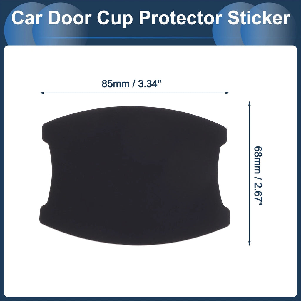 Car Door Handle Scratch Protector for (68x85mm, Black)
