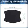 Car Door Handle Scratch Protector for (68x85mm, Black)