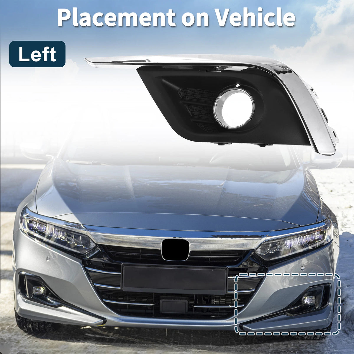 1 Pc Fog Light Grill for Buick Envision (2016–2018) No. 23377237