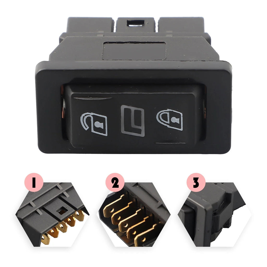 DPDT 5 Pin Switch for Car Door Control (12V, 20A)