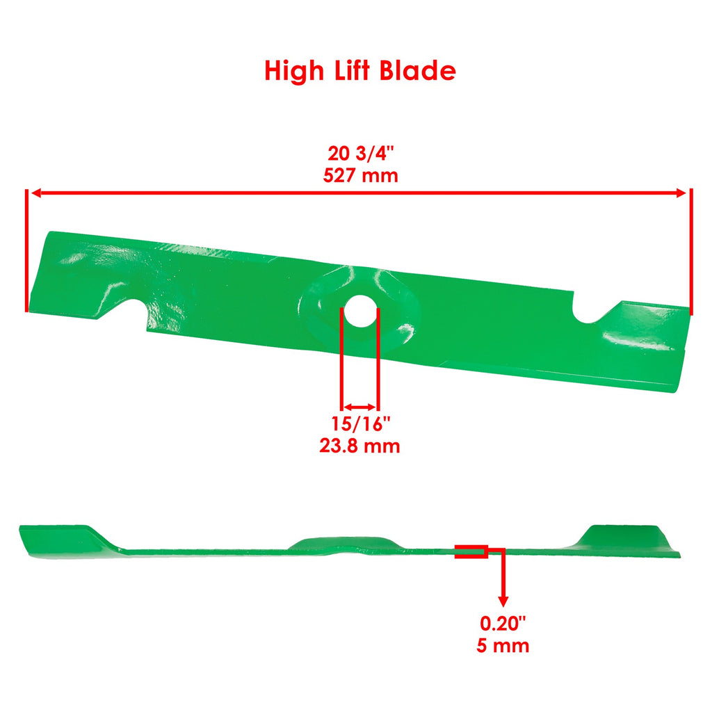 High Lift Blade 60 Inch Deck Replacement for Exmark (2005–2015)
