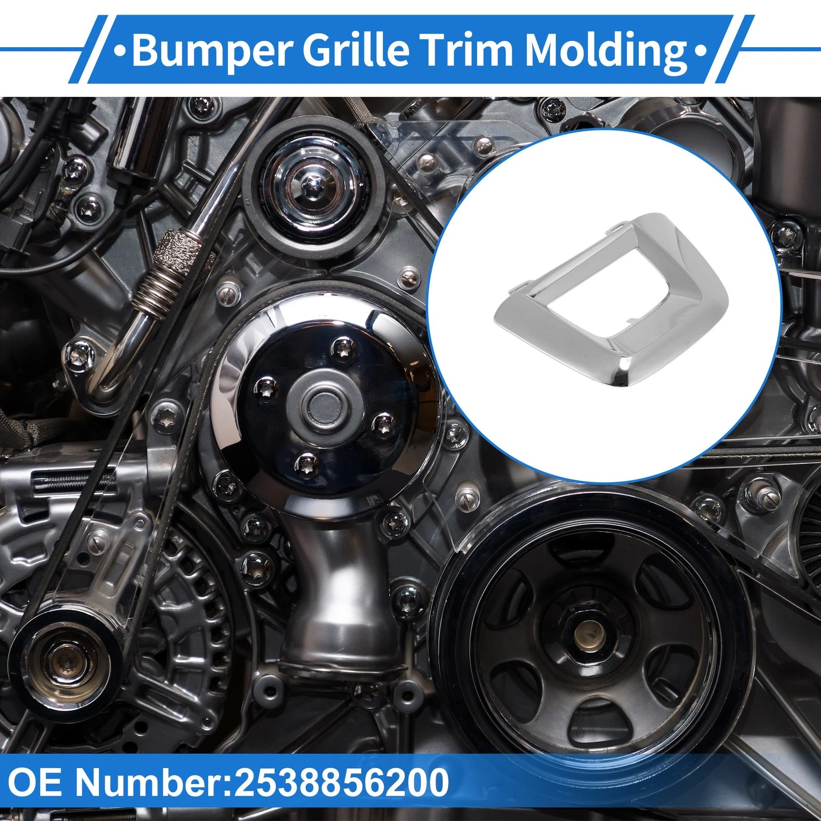 Bumper Grille Trim Garnish Replacement for Mercedes-Benz GLC (2016–2019)