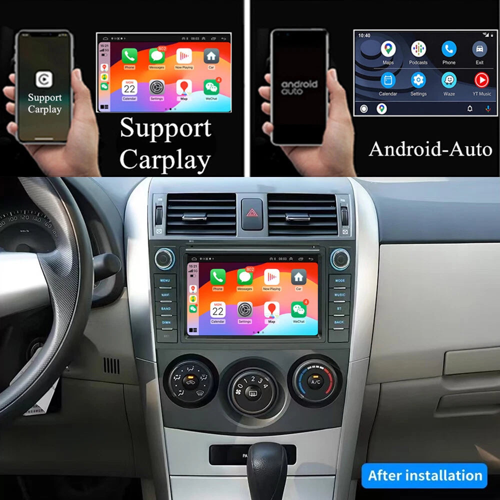 7'' Android Stereo Radio GPS Navigation for Toyota Auris (2006–2012)