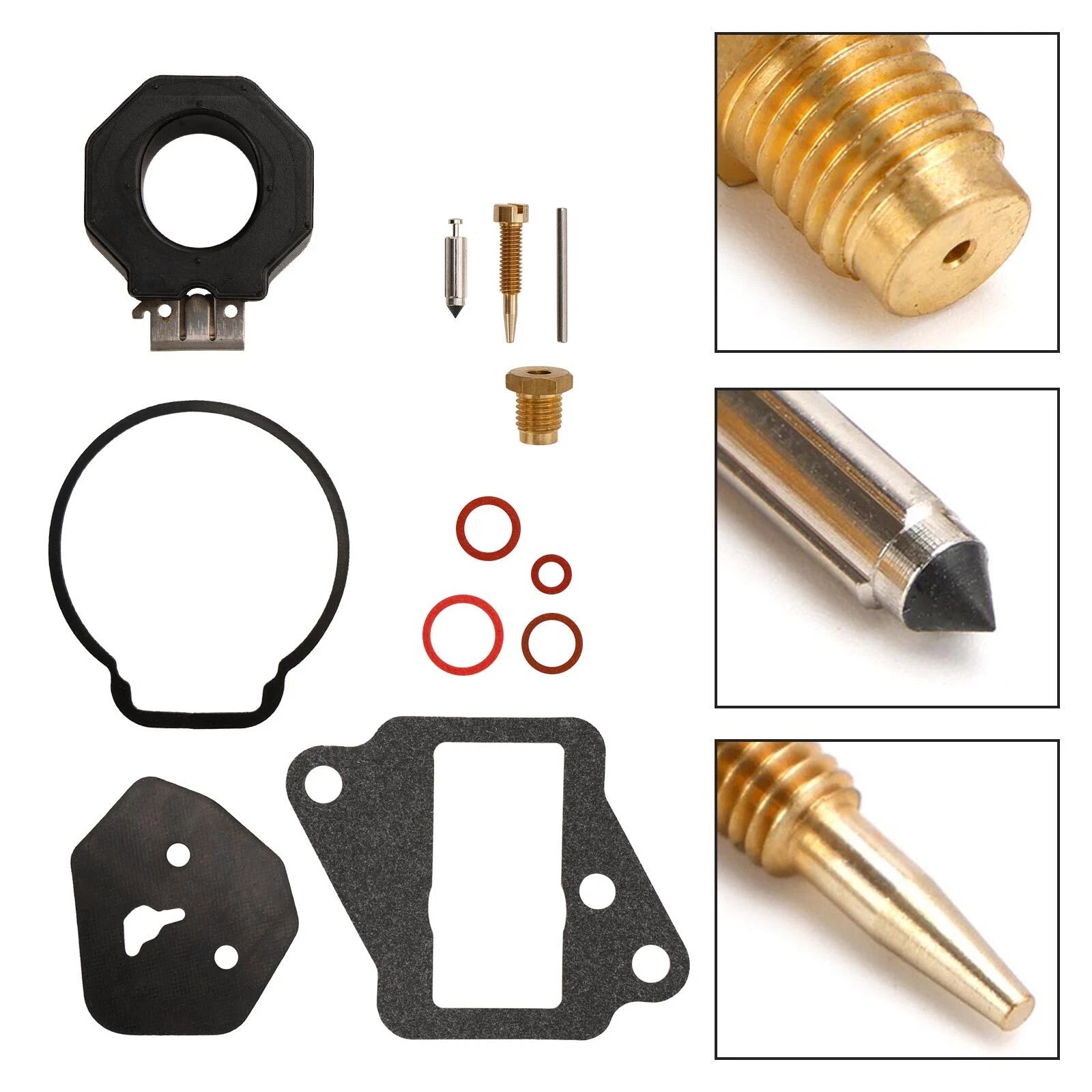Carburetor Rebuild Kit for Yamaha 9.9HP 15HP (6E7-W0093-01, 6E7-W0093-02)