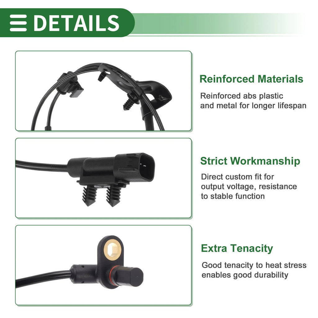 ABS Wheel Speed Sensor Front Right Replacement for Dodge Journey (2009–2020)