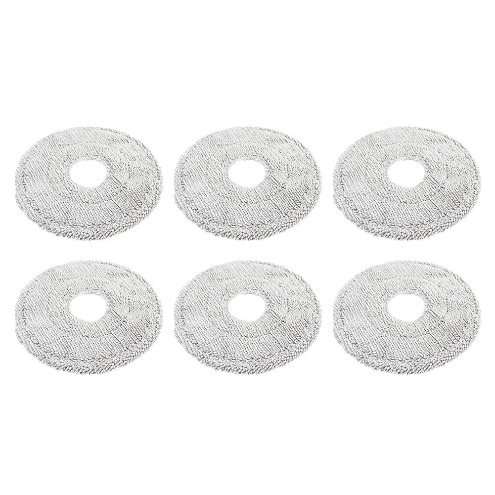 6 Pack Washable Microfiber Mop Cloths for Midea V12Pro Robot Vacuum