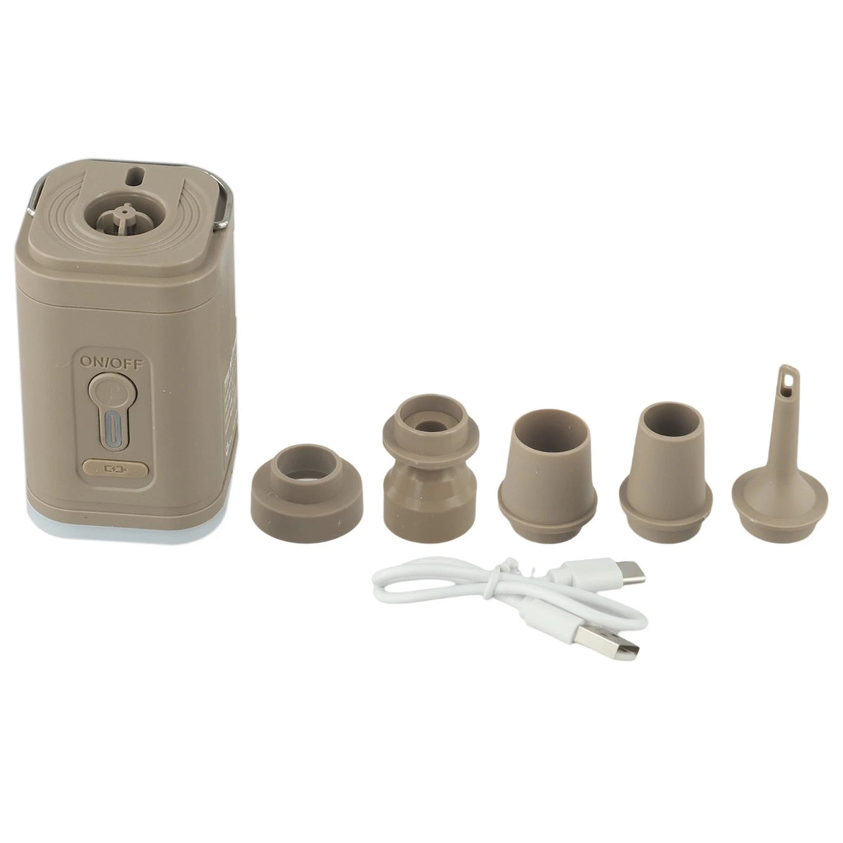 Electric Air Pump with Type C Charging and Built-in Lighting