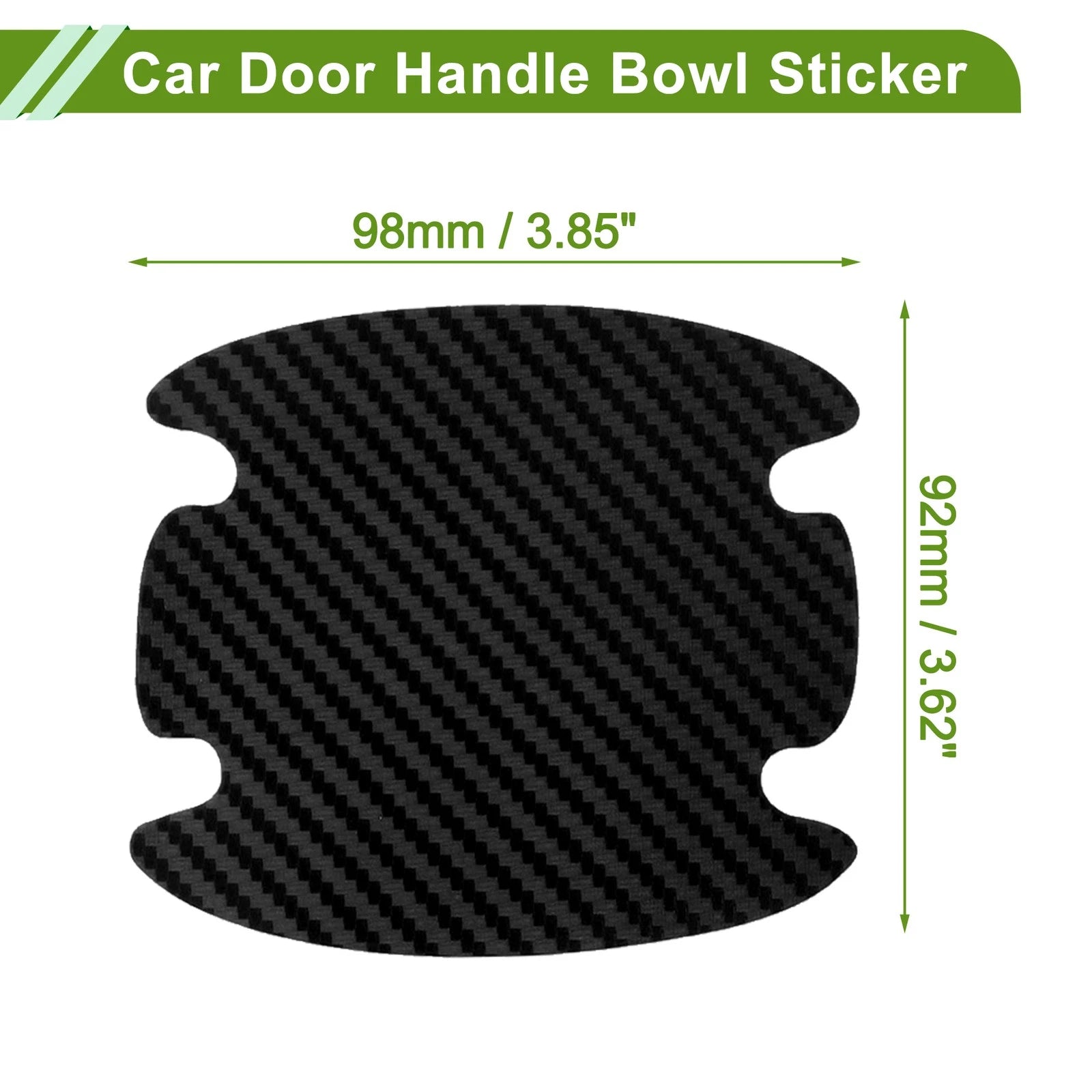 Car Door Cup Protector Sticker for Universal Vehicles (92x98mm)