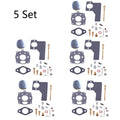 Set of 5 Carburetor Repair Kits for B & Stratton 11HP 16HP (394989, 243437)