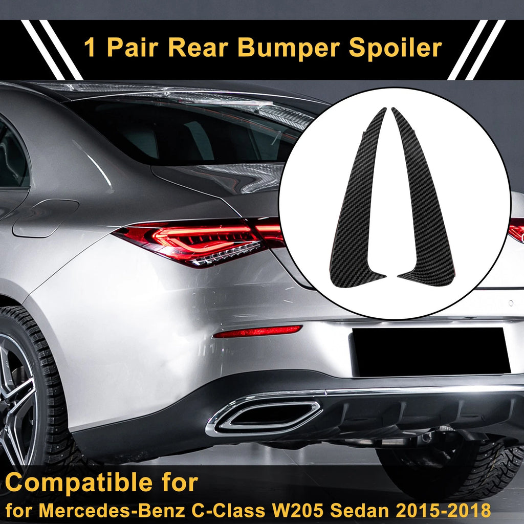 Rear Bumper Spoiler Pair Replacement for Mercedes-Benz C-Class W205 (2015–2018)