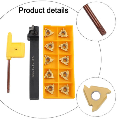 SEL1212H16 Alloy Steel Tool Holder for Lathe with 16IR AG60 Inserts