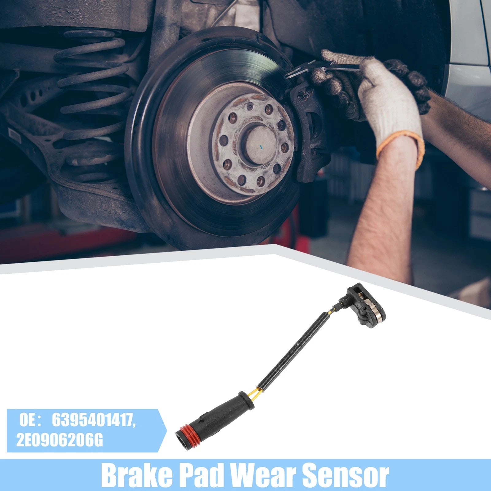 2PCS Front Rear Disc Brake Pad Wear Sensor for Mercedes-Benz Sprinter 2019-2023