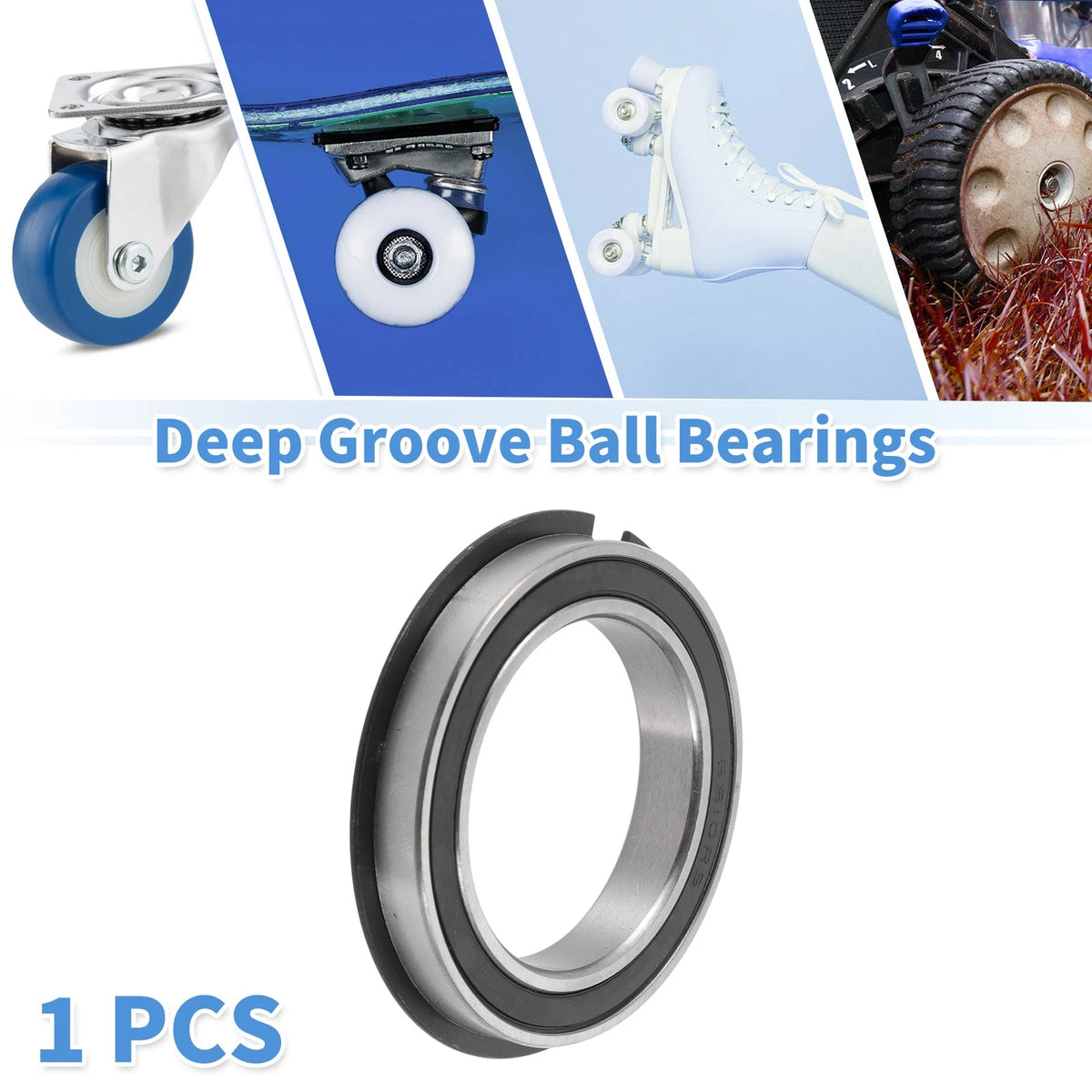Deep Groove Ball Bearing 50x72x12mm for Scooter Skateboard (1 Pc)