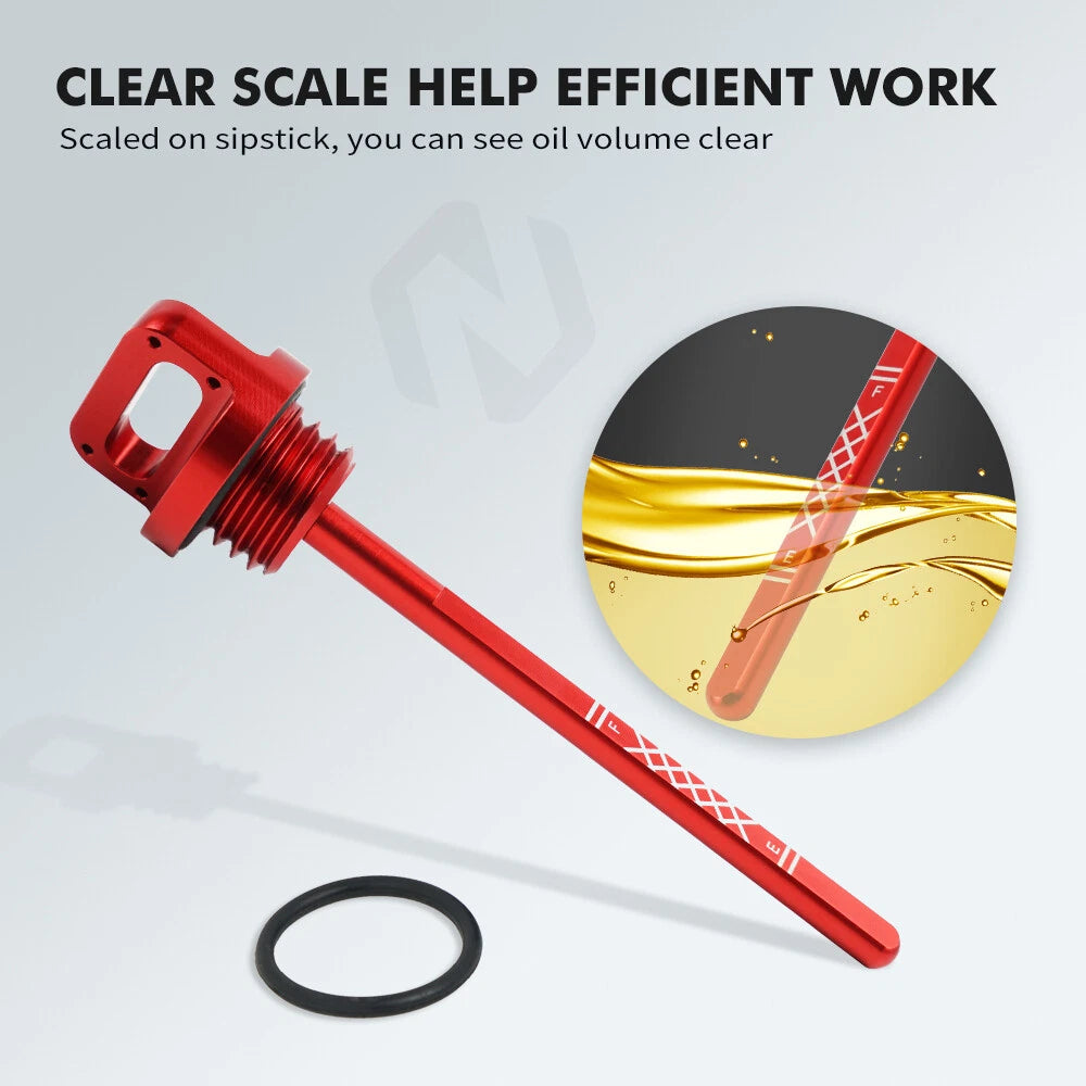 Check Oil Dipstick Level Gauge for Yamaha YFZ450 (2004–2009, 2012–2013)
