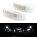 2X LED Light Auto Interior Visor Vanity Mirror for VW Golf Jetta Passat
