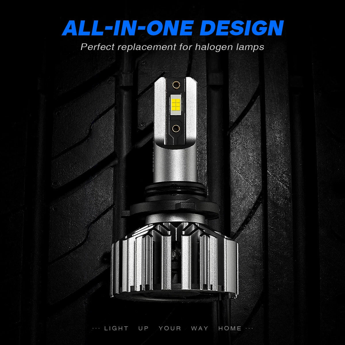 2X 9006 HB4 LED Headlight Bulb for NOVSIGHT (6500K)