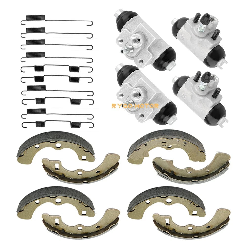 Front Rear Wheel Cylinder & Brake Shoes for Kawasaki KAF540 Mule (2010–2030)