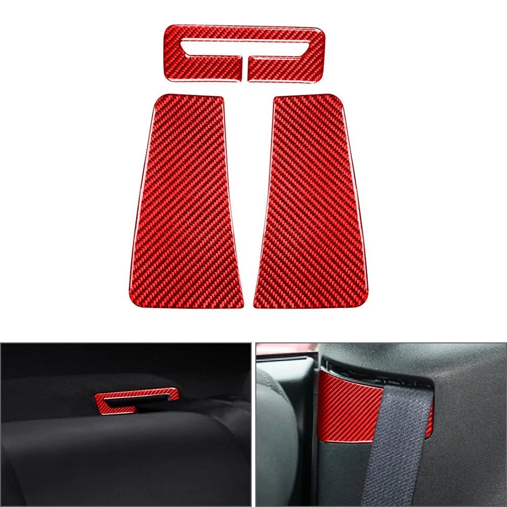 Seat Belt Buckle Cover for Dodge Challenger (2015–2023) Red