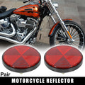 Warning Reflector Screw Mount Replacement for Motorcycle Bike M6x1.0 Red (Universal)