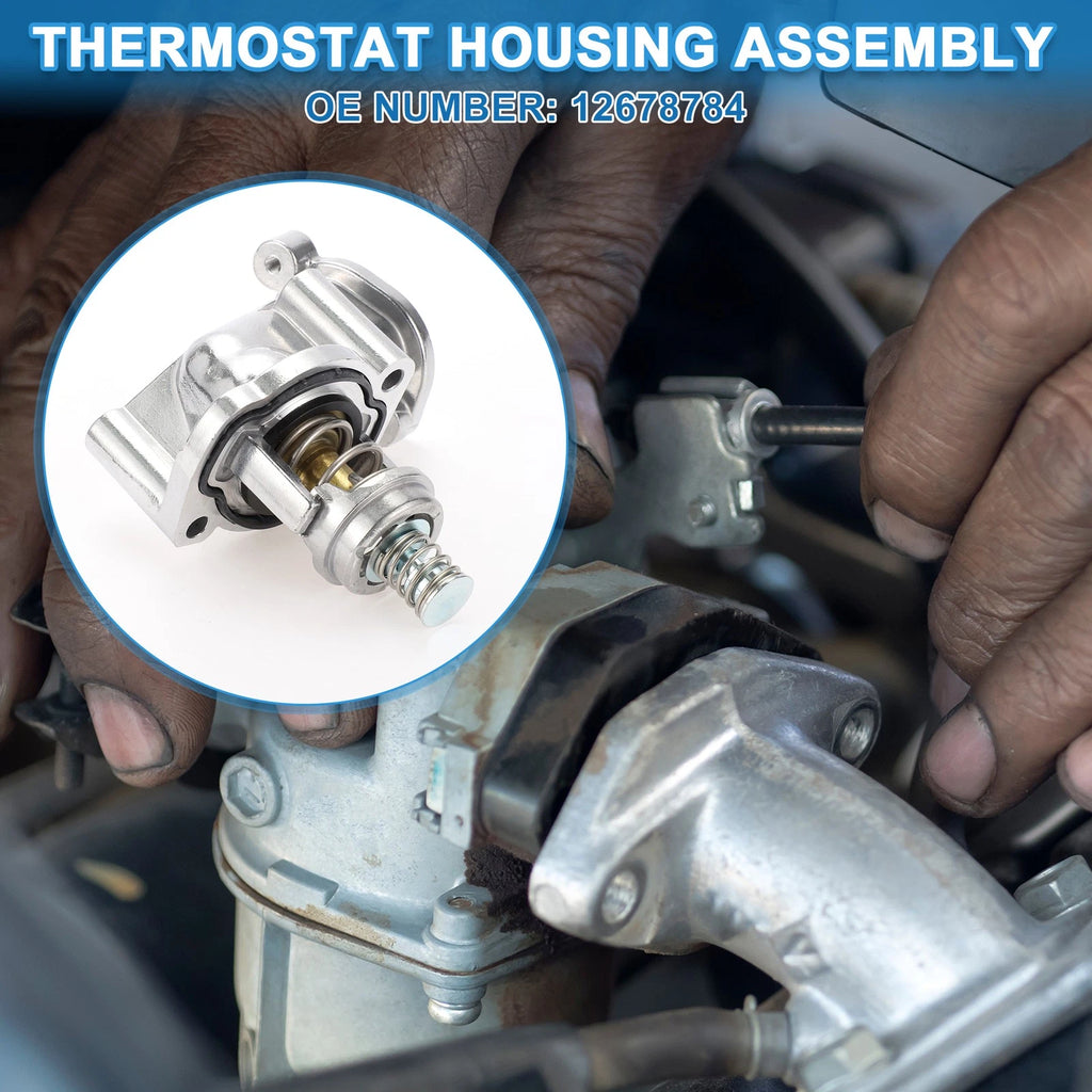 Engine Coolant Thermostat Housing Assembly Replacement for Chevrolet Camaro (2010–2015)