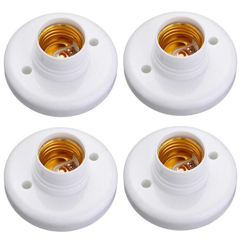 E27 Screw Cap Socket Light Bulb Holder Fitting for (1/2/4 Pcs)