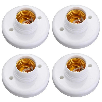 E27 Screw Cap Socket Light Bulb Holder Fitting for (1/2/4 Pcs)