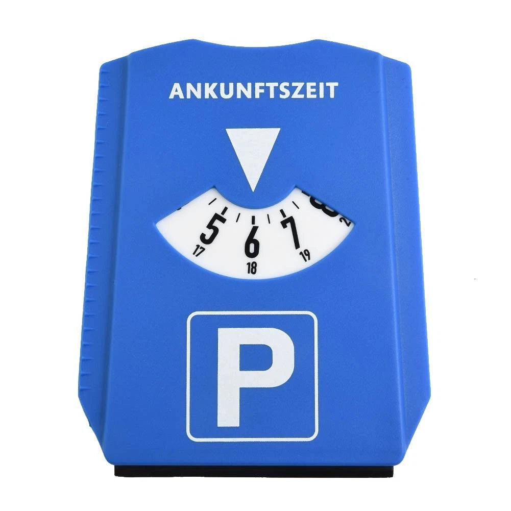 Car Parking Disc Timer Clock Arrival Times Display Blue Plastic