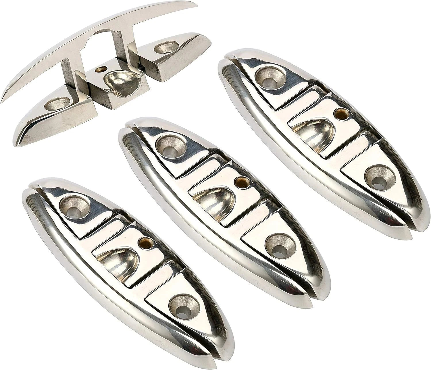 4X Stainless Steel Flip-up Dock Cleat for Boat Mooring (Universal)