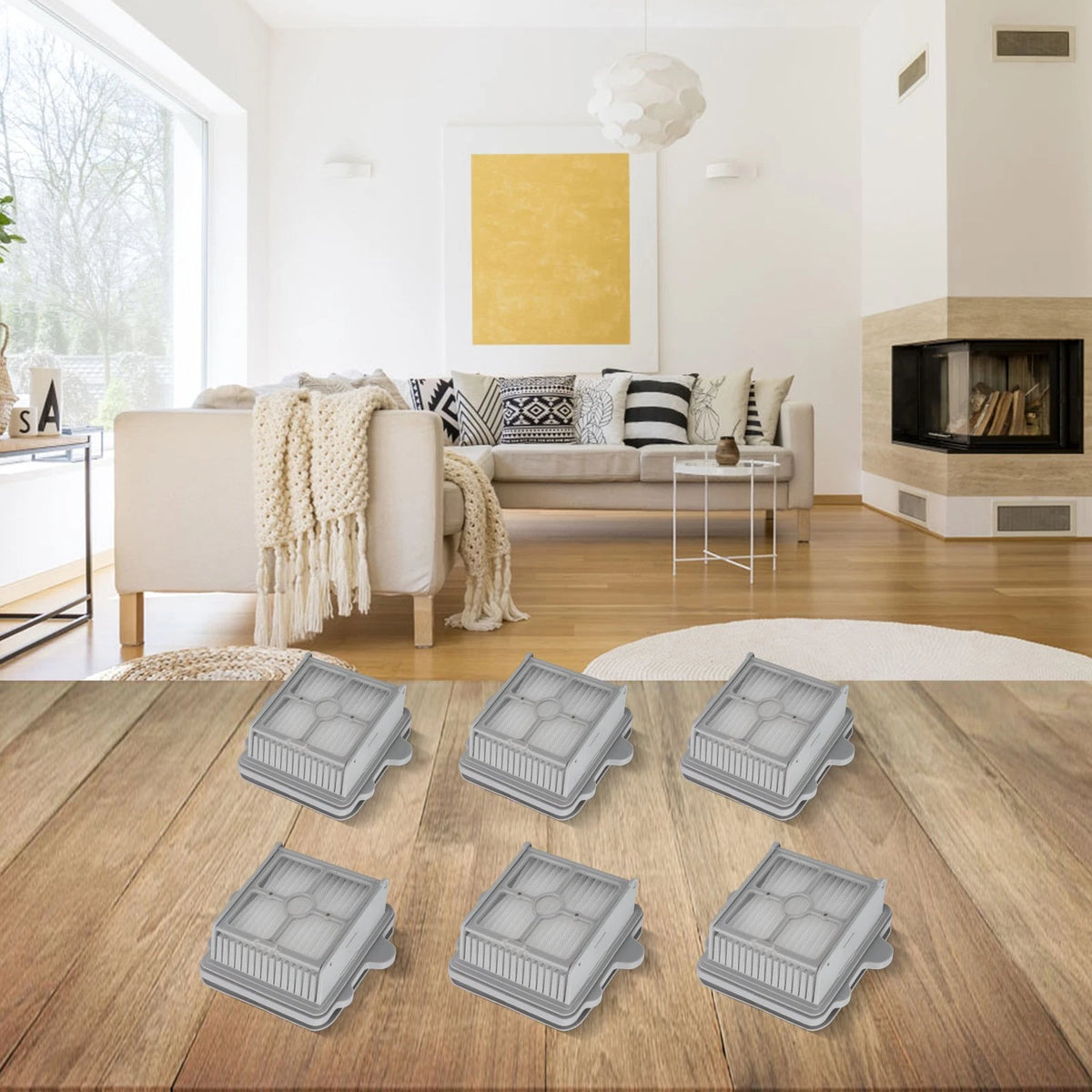 Set of 6 Vacuum Filters for Roborock A30 A30 Pro (2019–2021)