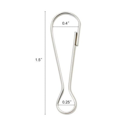 10pcs Stainless Steel Flag Pole Clips for Flagpole Attachment