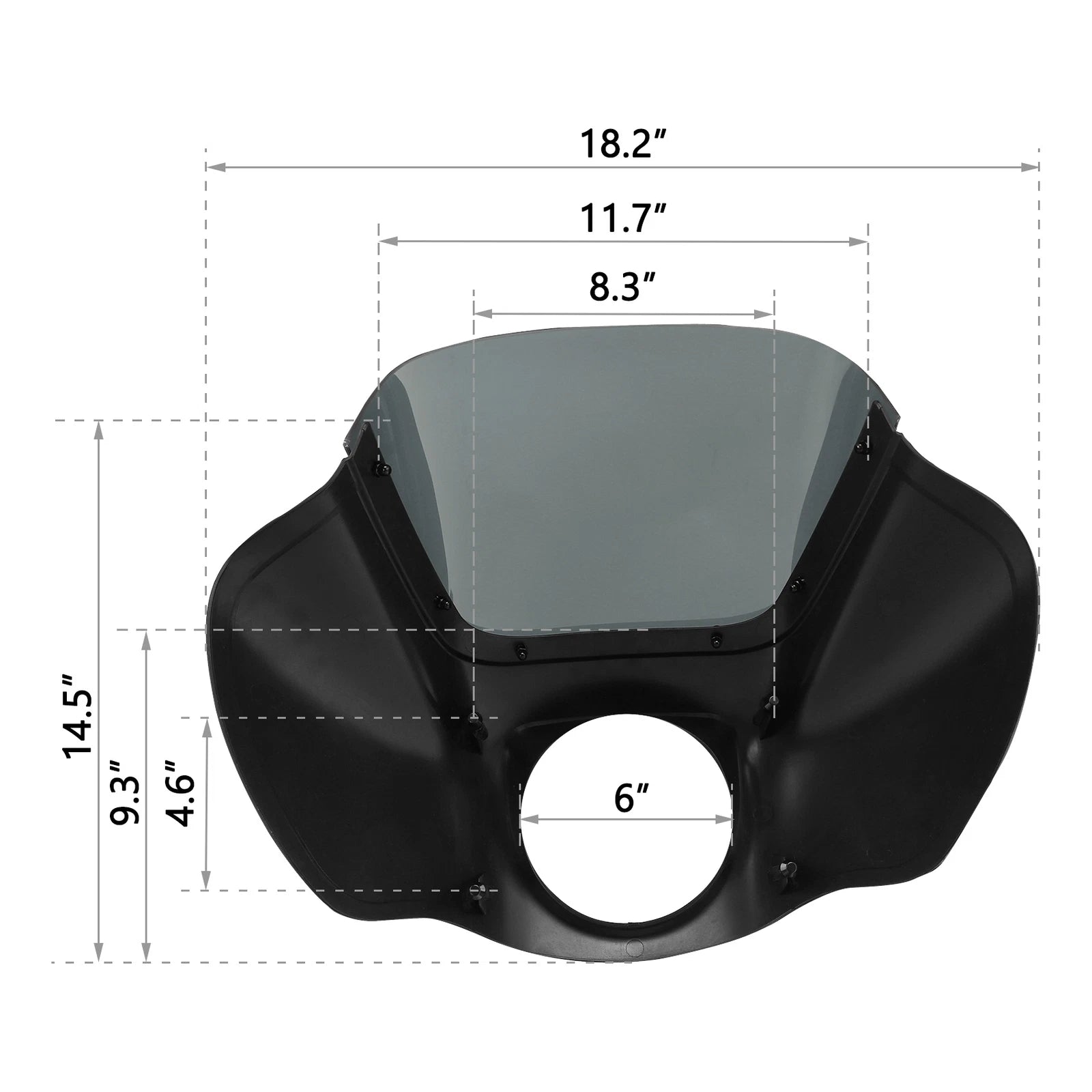 Headlight Fairing with Bracket for Harley Softail FXST FXBBS (2018–2025) Black Denim