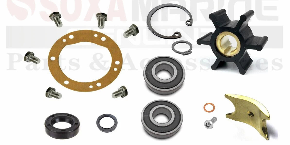 Sea Water Pump Major Repair Kit for Yanmar Marine 3HM, 3HMF, 3HM35, 3HM35C, 3HM35F