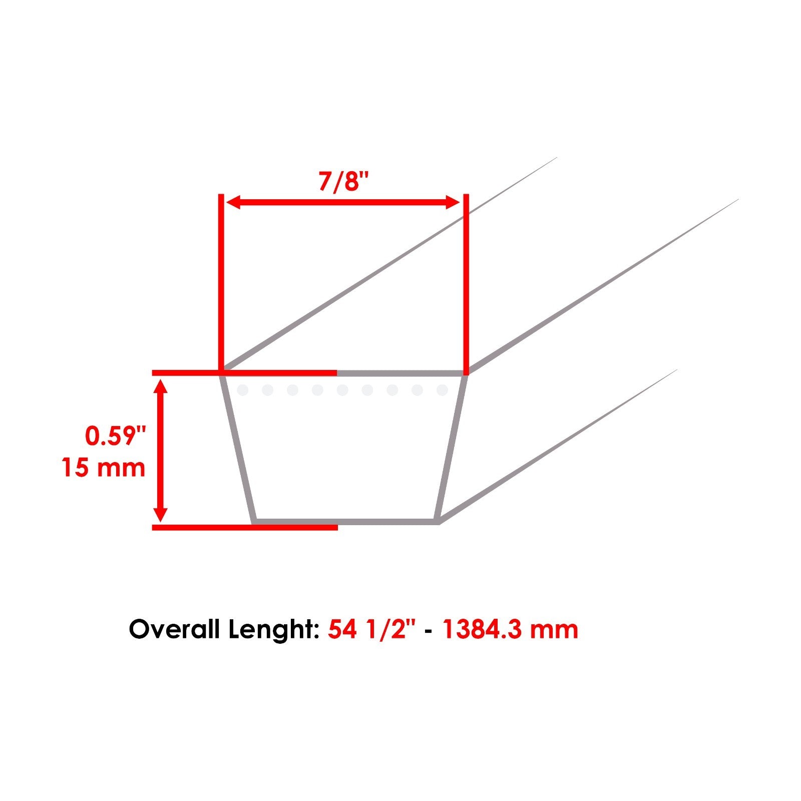 Drive V Belt Replacement for MTD 1205 GT180 Cub Cadet Troy-Bilt (2000–)