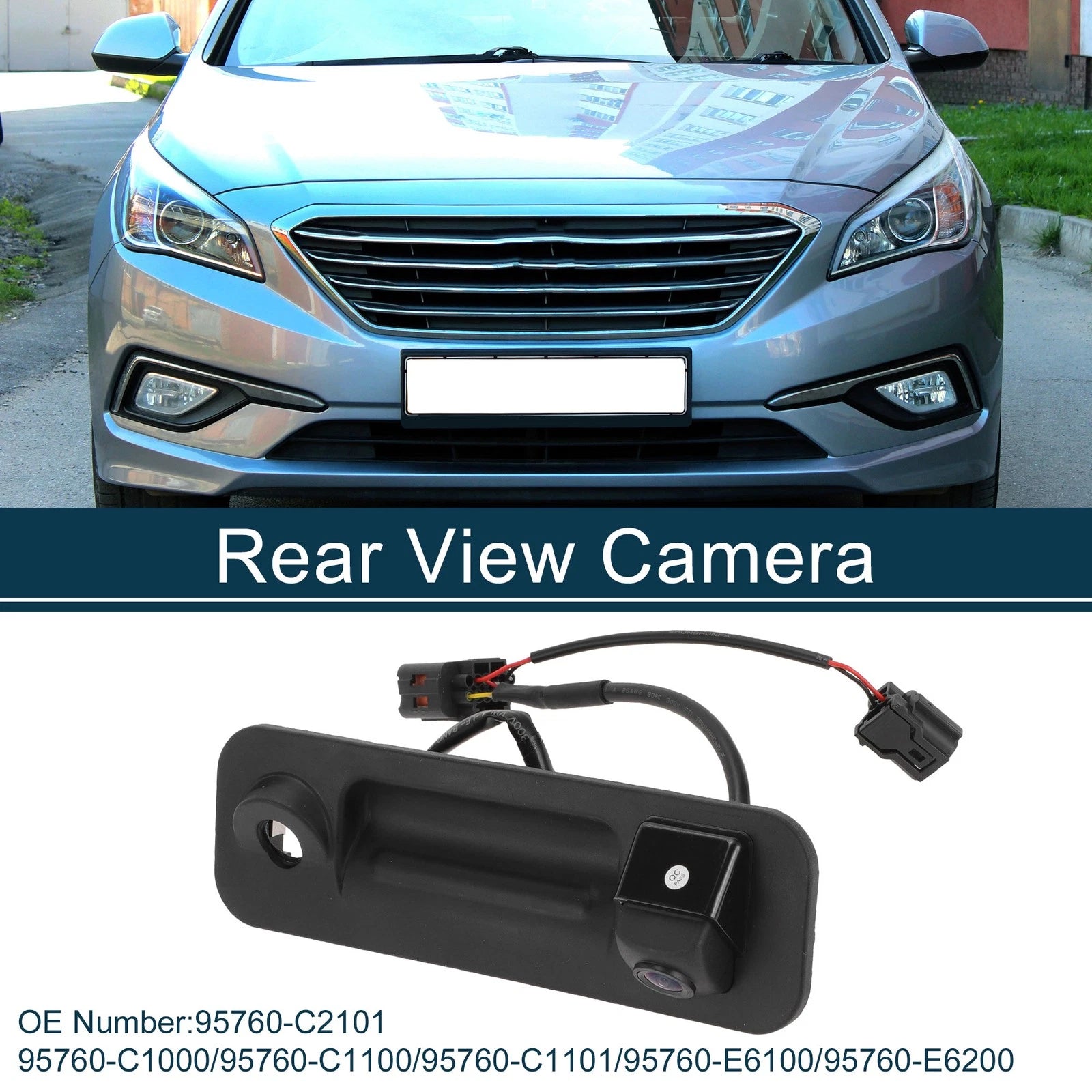 Rear View Camera Backup Reverse Camera 120-180 Degree for Hyundai Sonata (2015–2017)