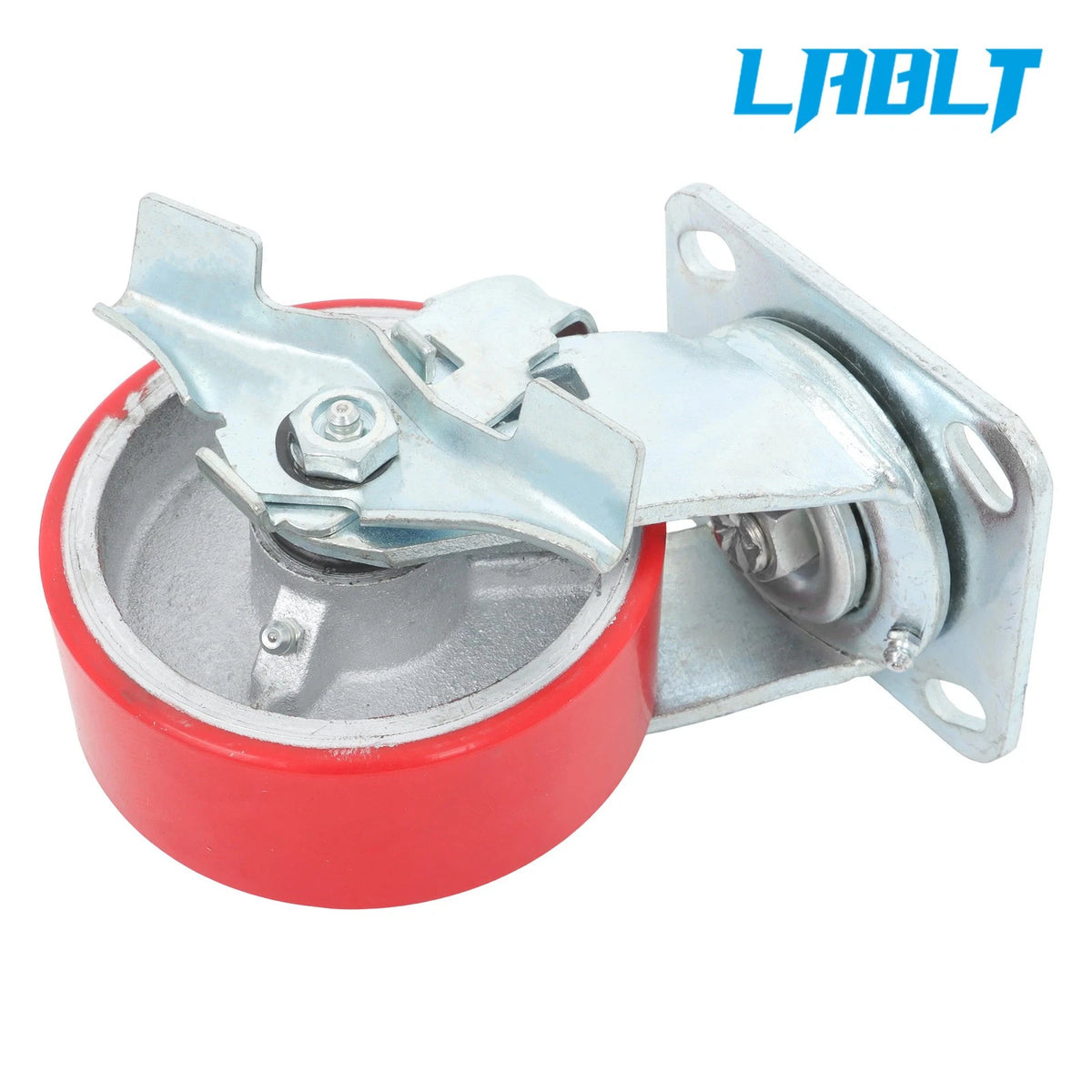 Set of 4 Heavy Duty 5" Universal Casters 360° Swivel with Side Brakes