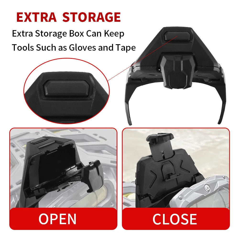 Electronic Device GPS Holder w/ Storage Box For Can-Am Outlander 500 650 800 850