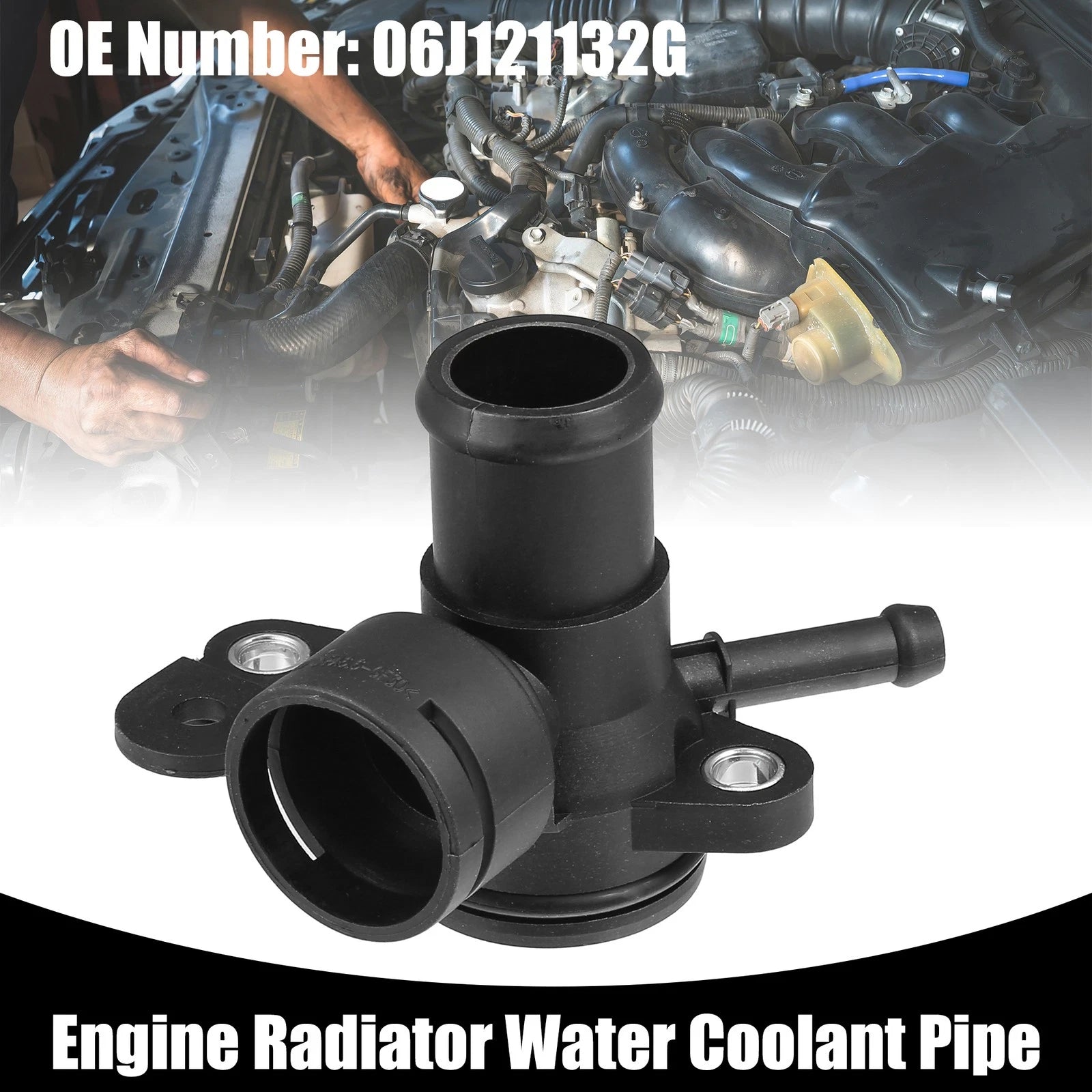 Engine Water Pump Coolant Outlet Pipe OEM Replacement for Volkswagen Beetle (2003–2010)