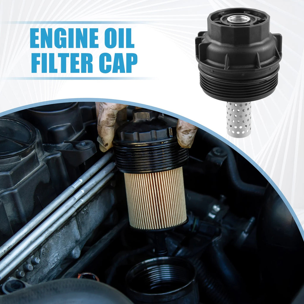 Engine Oil Filter Housing Cover Cap Replacement for Toyota Tundra (2008–2021)