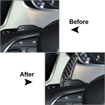 Steering Wheel Shift Paddle Extensions for Audi A3 A4 A5 A6 A8 Q5 Q7 S5 S6 (2000–2023)
