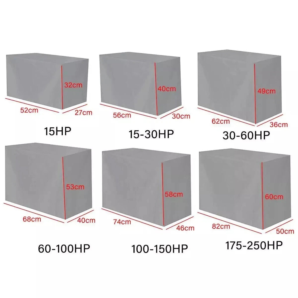 Outboard Motor Engine Cover for Universal Trailerable (60-100 HP) Silver