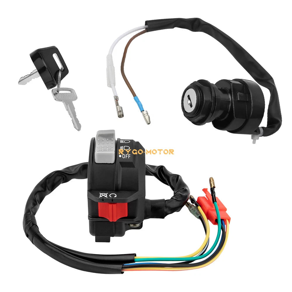 Start Stop Headlight Switch & Ignition Key Switch for Yamaha Blaster (2000–2006)