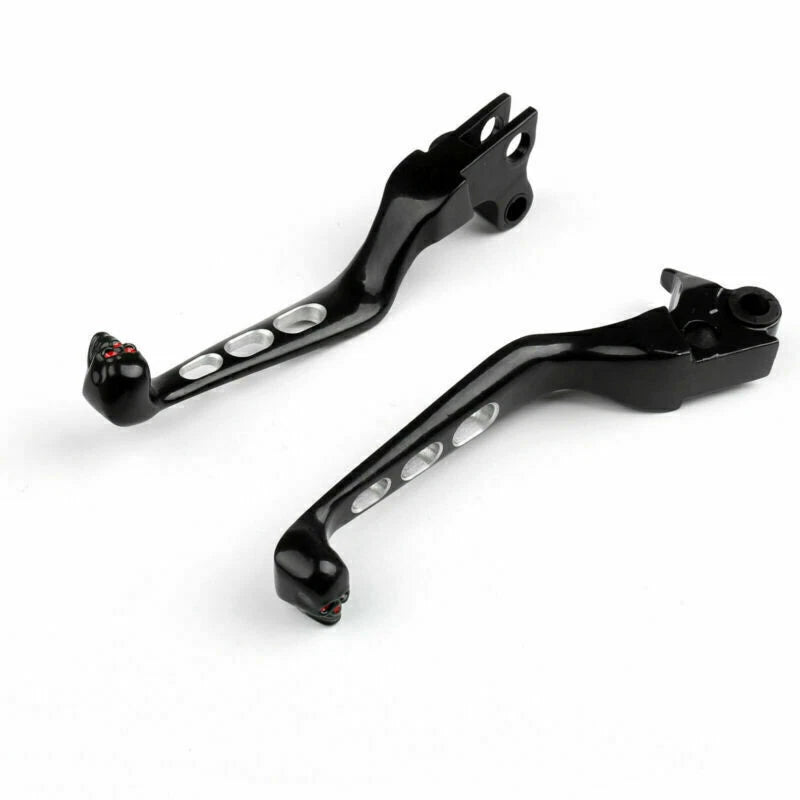 CNC Cut Brake Clutch Levers for Harley Softail CVO Dyna Classic Road King (T9)