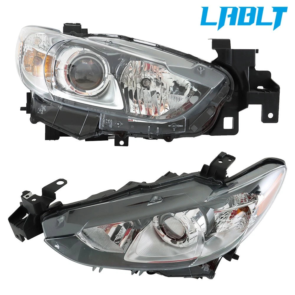 Set of 2 Halogen Headlights for Mazda 6 (2014–2017) LABLT