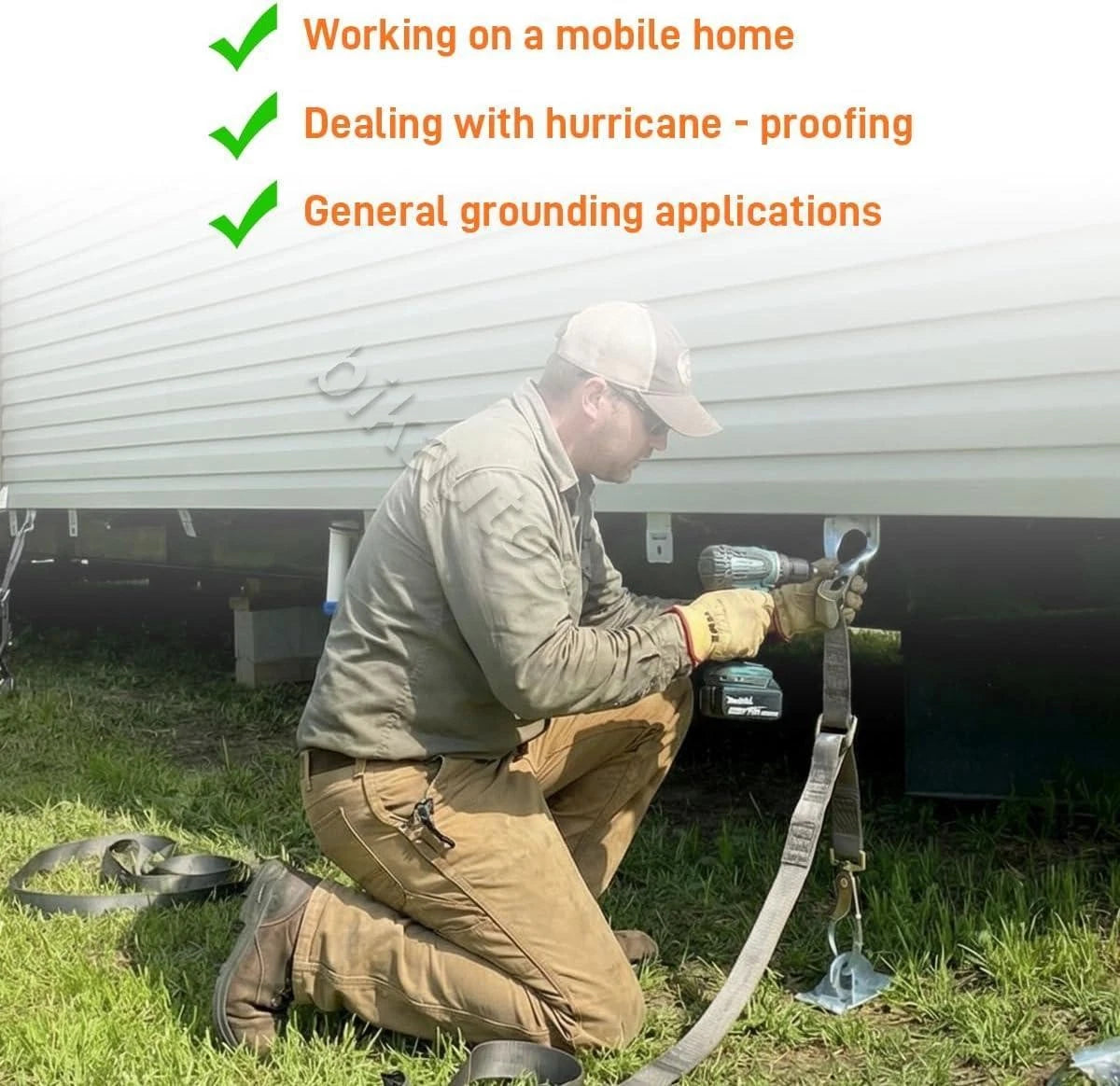 Anchor Driver Adapter Tool for Earth, Utility & Mobile Home Anchors (MHA50C)