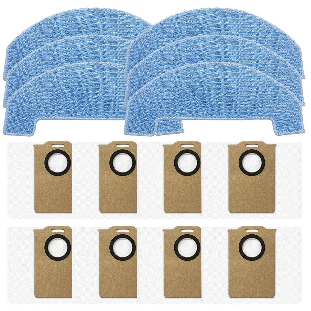 Replacement Mop Pads and Dust Bags for Trouver E10