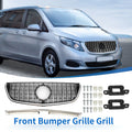 Front Upper Bumper Grille Grill Replacement for Mercedes-Benz V-Class W477 (2014–2019)